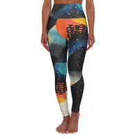 High Waist Yoga - Galaxy Groove
