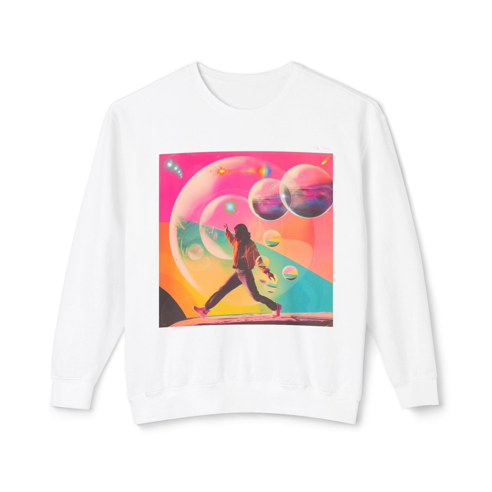 Sudadera unisex ligera con cuello redondo - Rainbow Reality