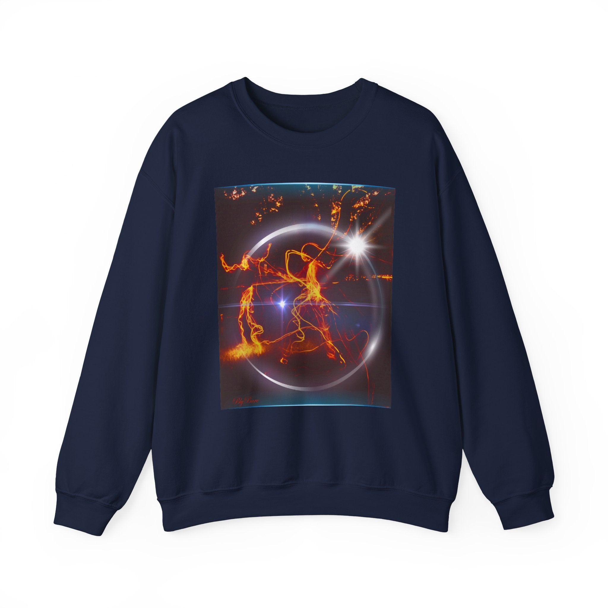 Sudadera unisex de cuello redondo grueso - Cosmic Glow