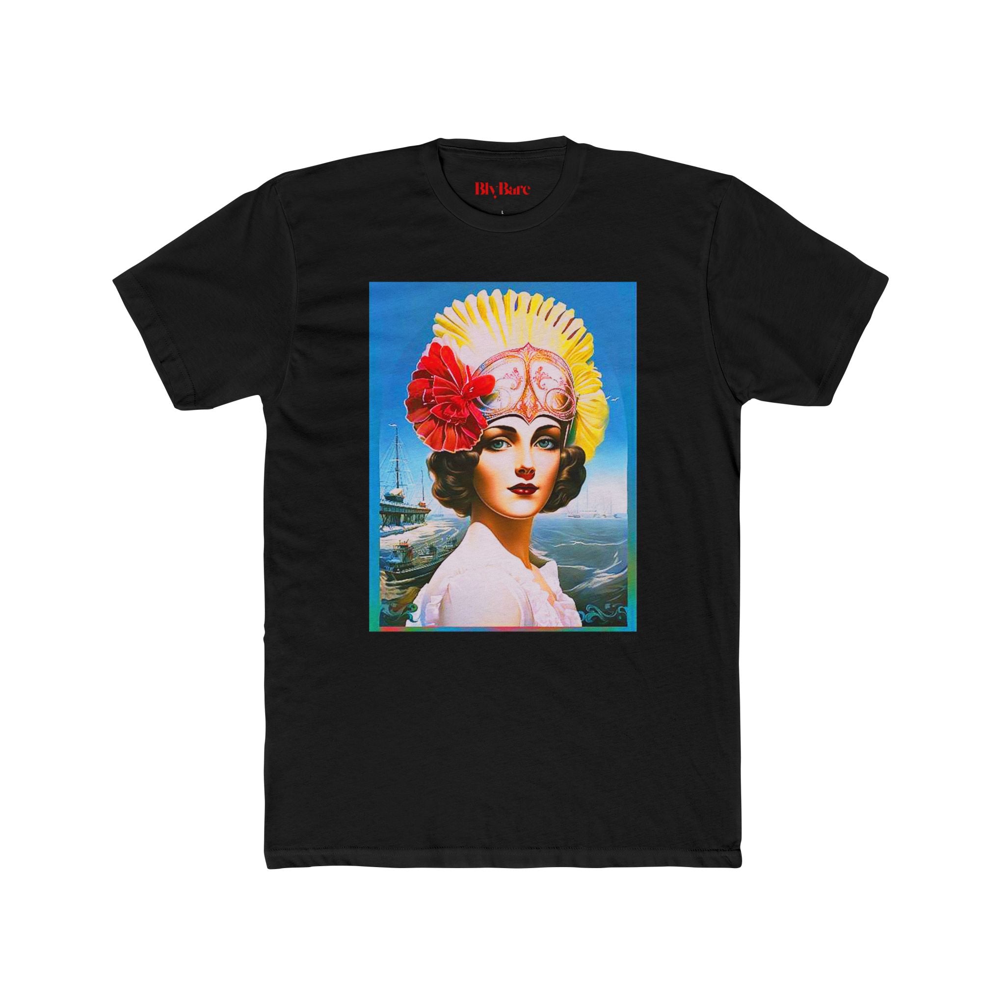 Unisex Cotton Crew Tee - Seaside Siren