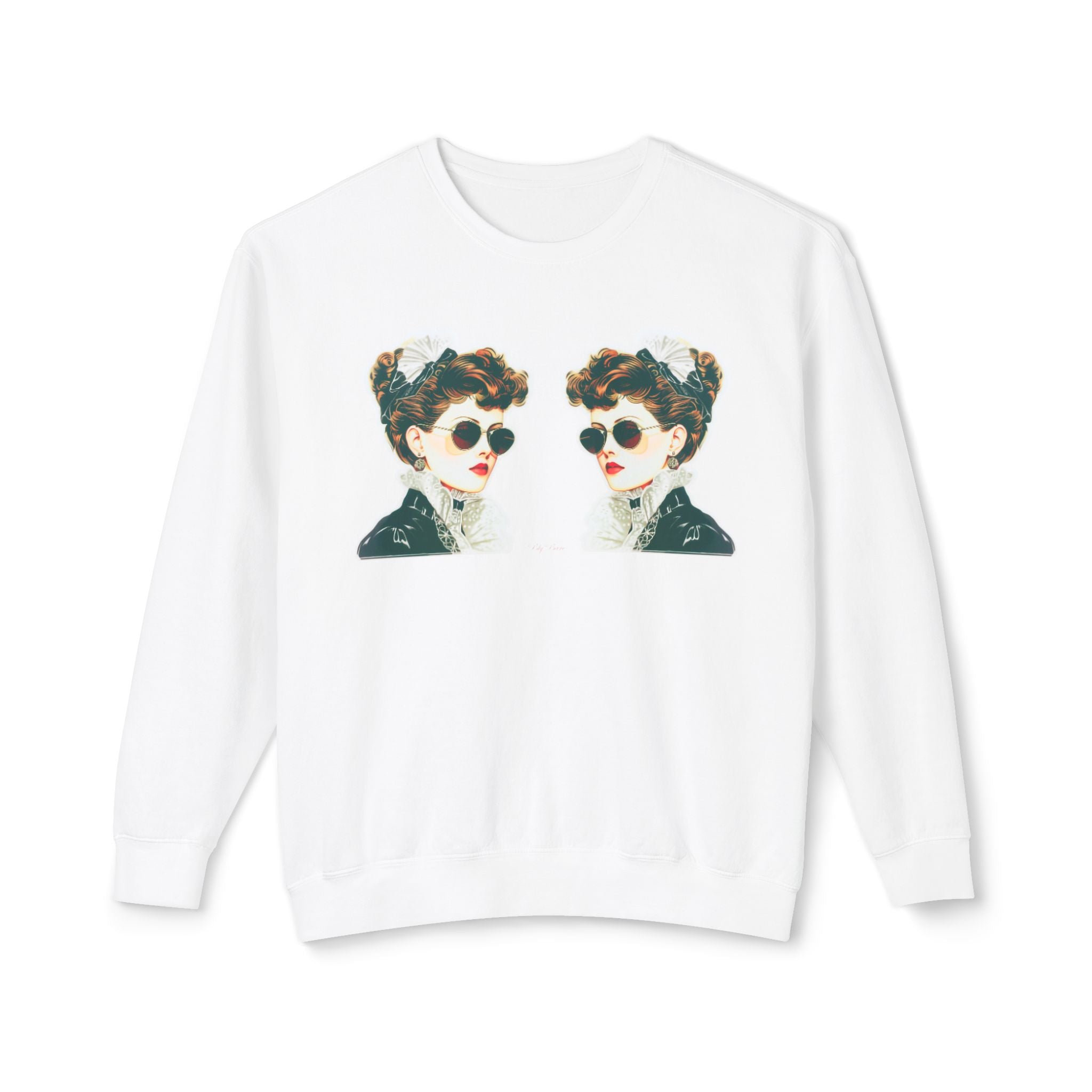 Sudadera unisex ligera con cuello redondo - Reflected Reality
