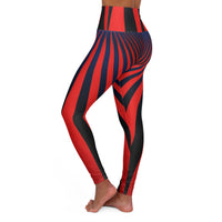 High Waist Yoga - Red Hot